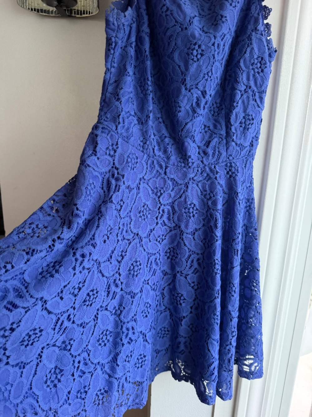 City Studio women’s dress size 3 blue lace flower design